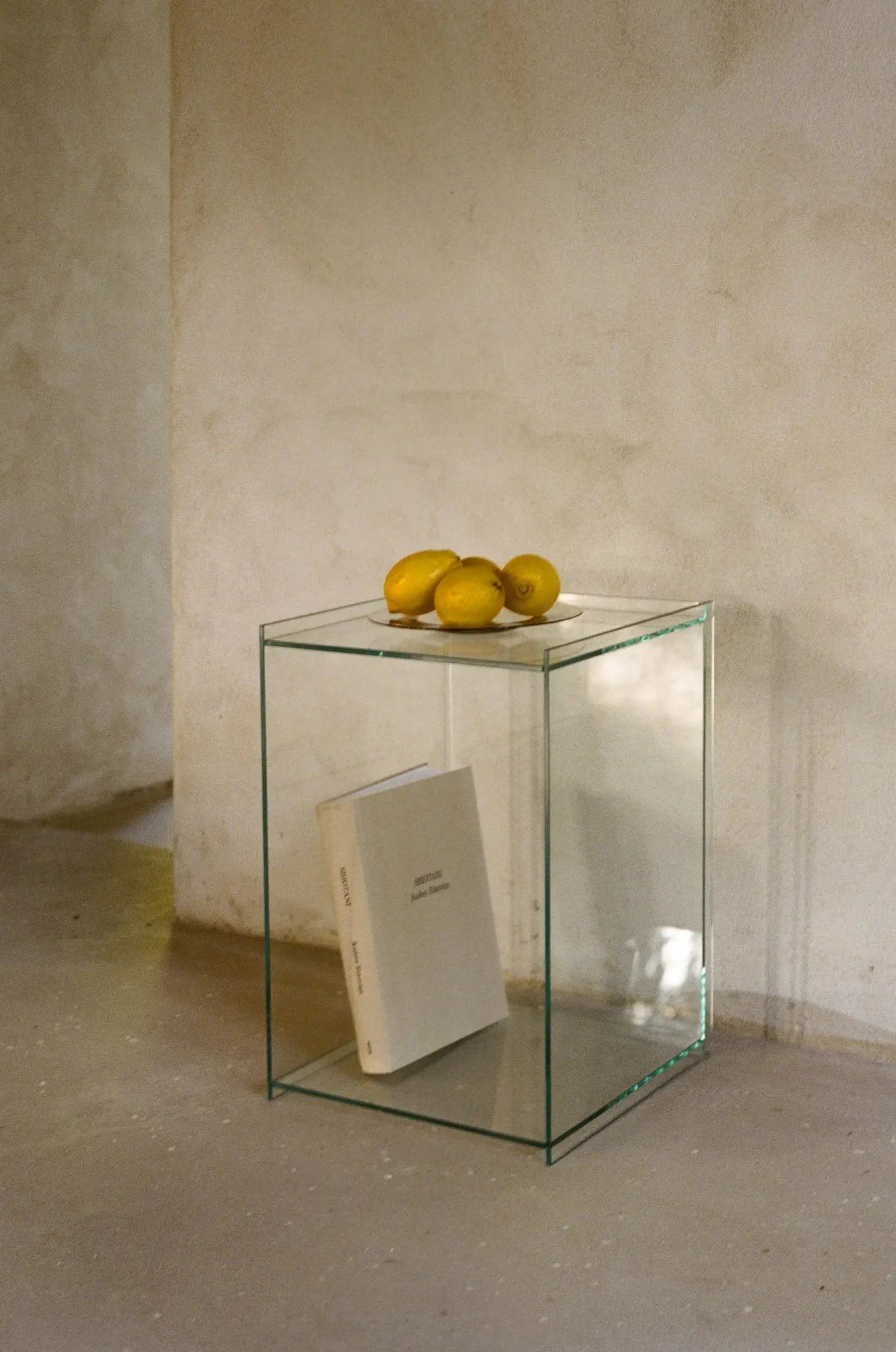 Rivet Box Table | Glass Frama