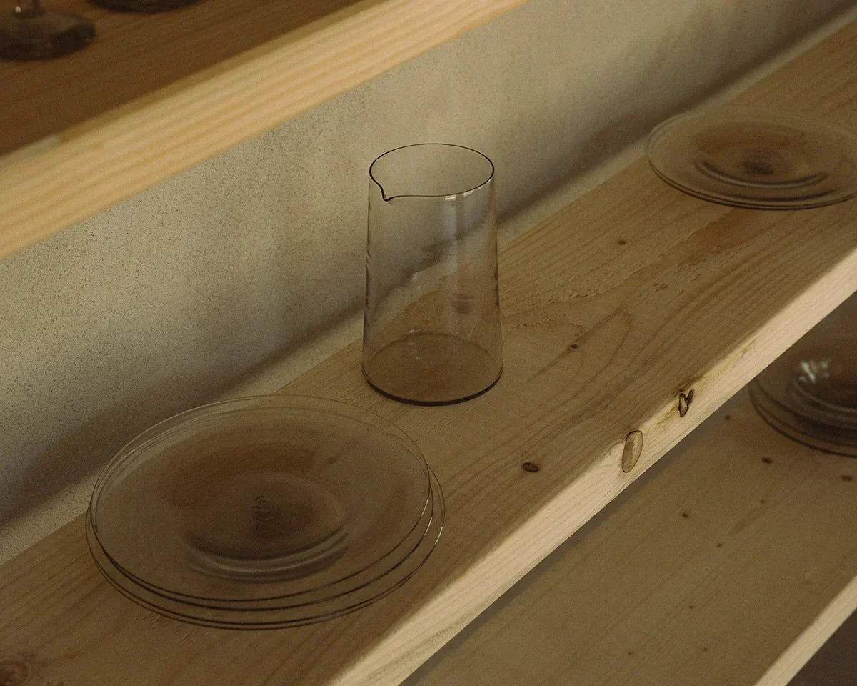 FRAMA - Isle Glass Pitcher | Light Smoke Frama