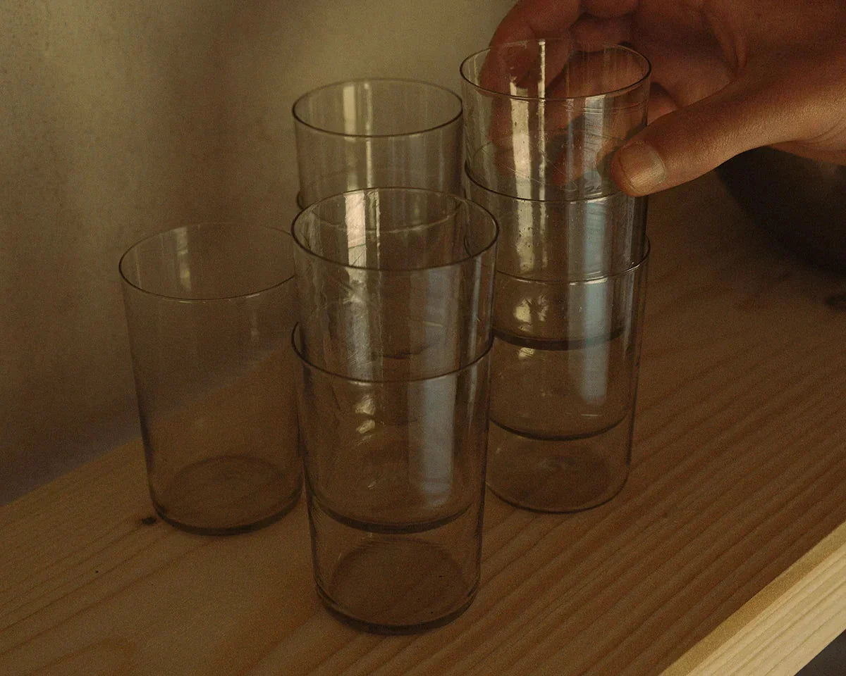 FRAMA - Isle Glass Set of Two | Light Smoke Frama