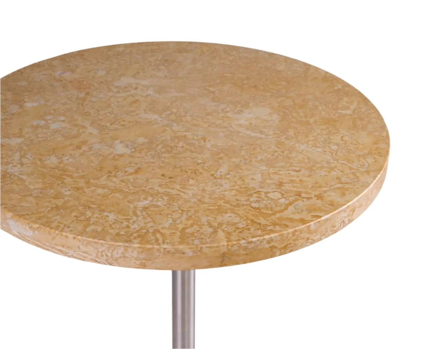 Table 57 I Yellow Limestone / Stainless Steel Ø55 Frama