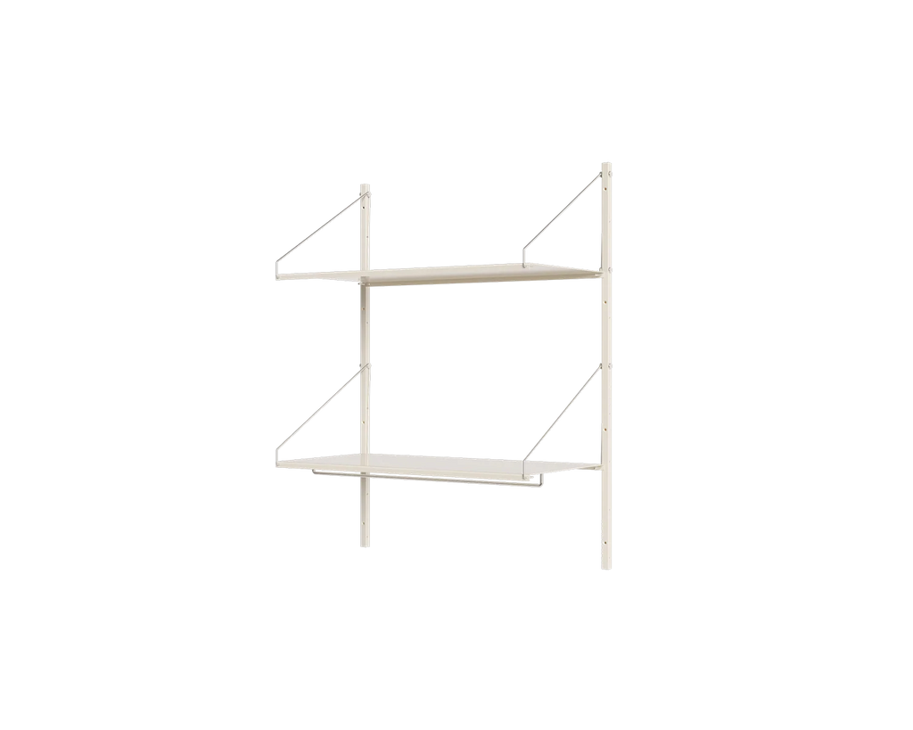 FRAMA - シェルフ ライブラリー ハンガー セクション | ウォームホワイト スチール | H108.4 / W80
