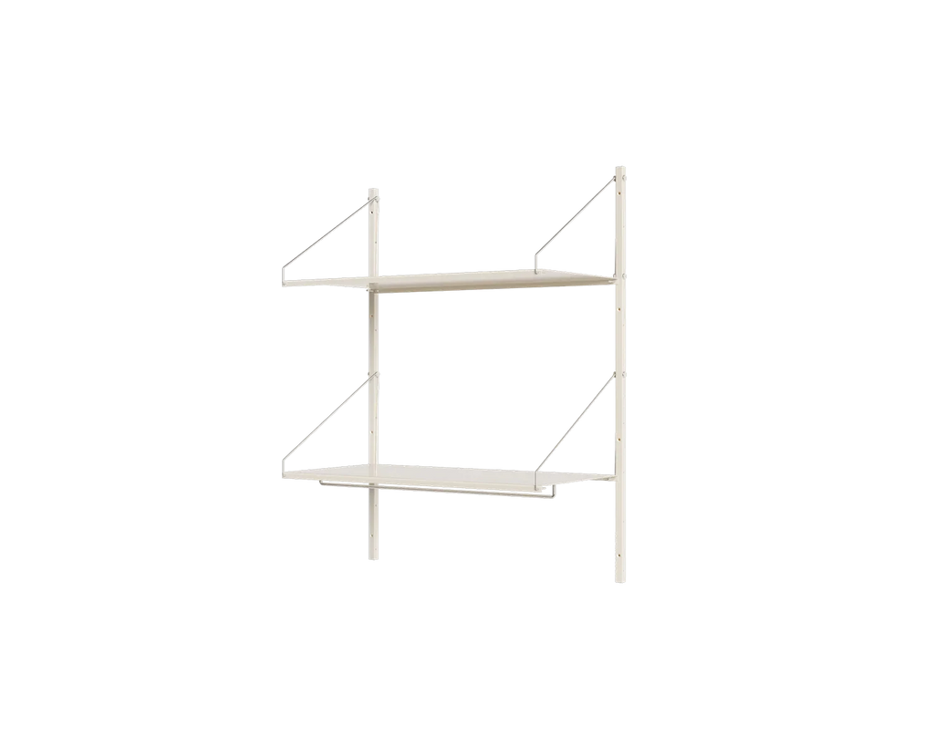 FRAMA - Shelf Library Hanger Section | Warm White Steel | H108.4 / W80 FRAMA