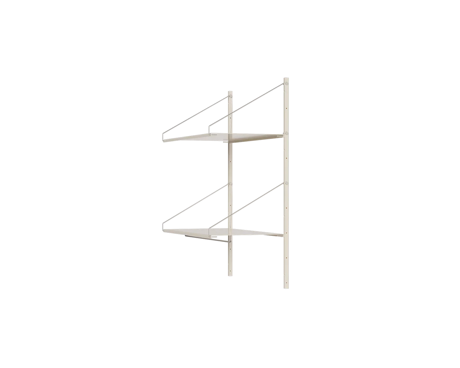 FRAMA - Shelf Library Hanger Section | Warm White Steel | H108.4 / W80 FRAMA