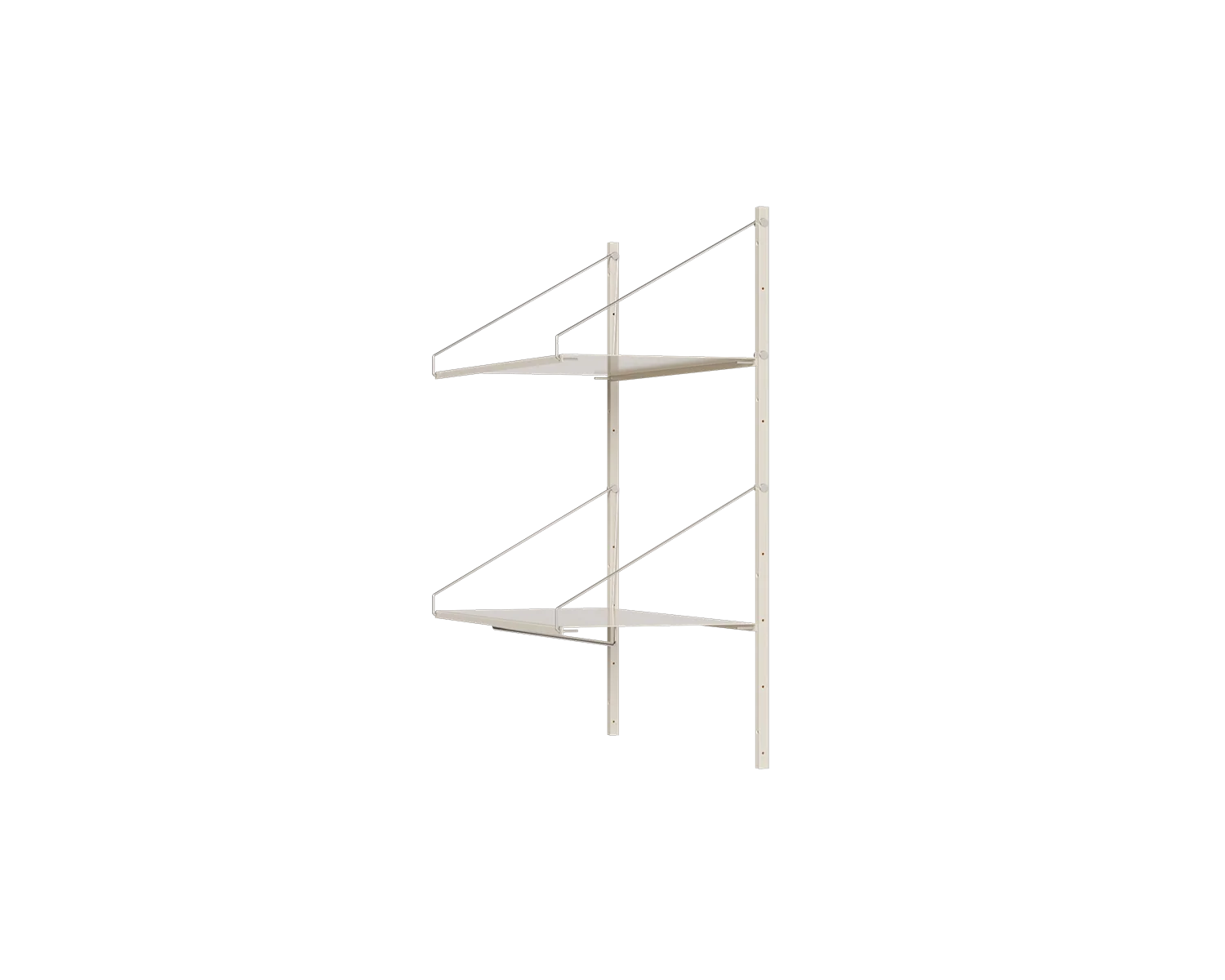 FRAMA - シェルフ ライブラリー ハンガー セクション | ウォームホワイト スチール | H108.4 / W80