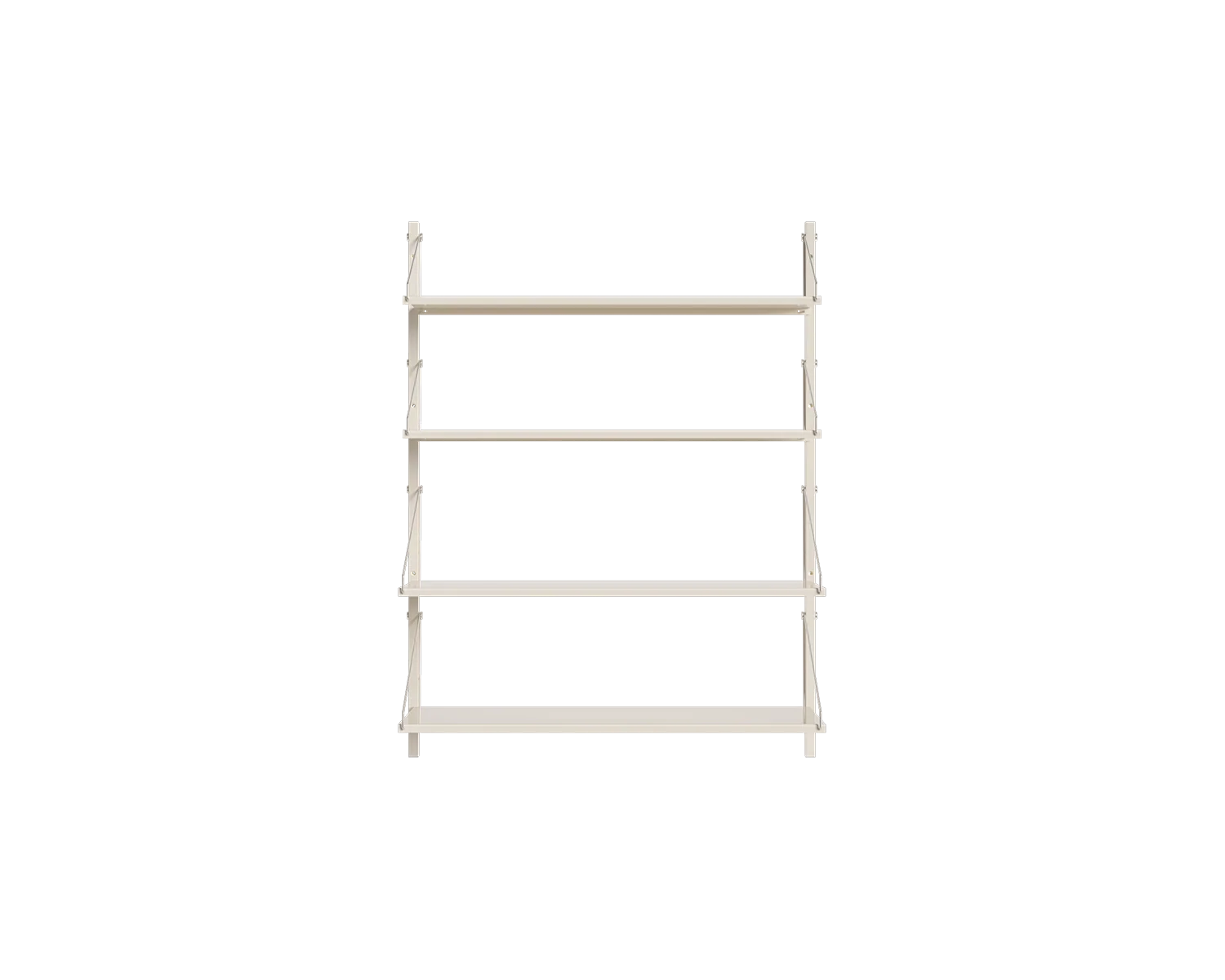 FRAMA - シェルフライブラリー シングルセクション | ウォームホワイトスチール | H108.4 / W80