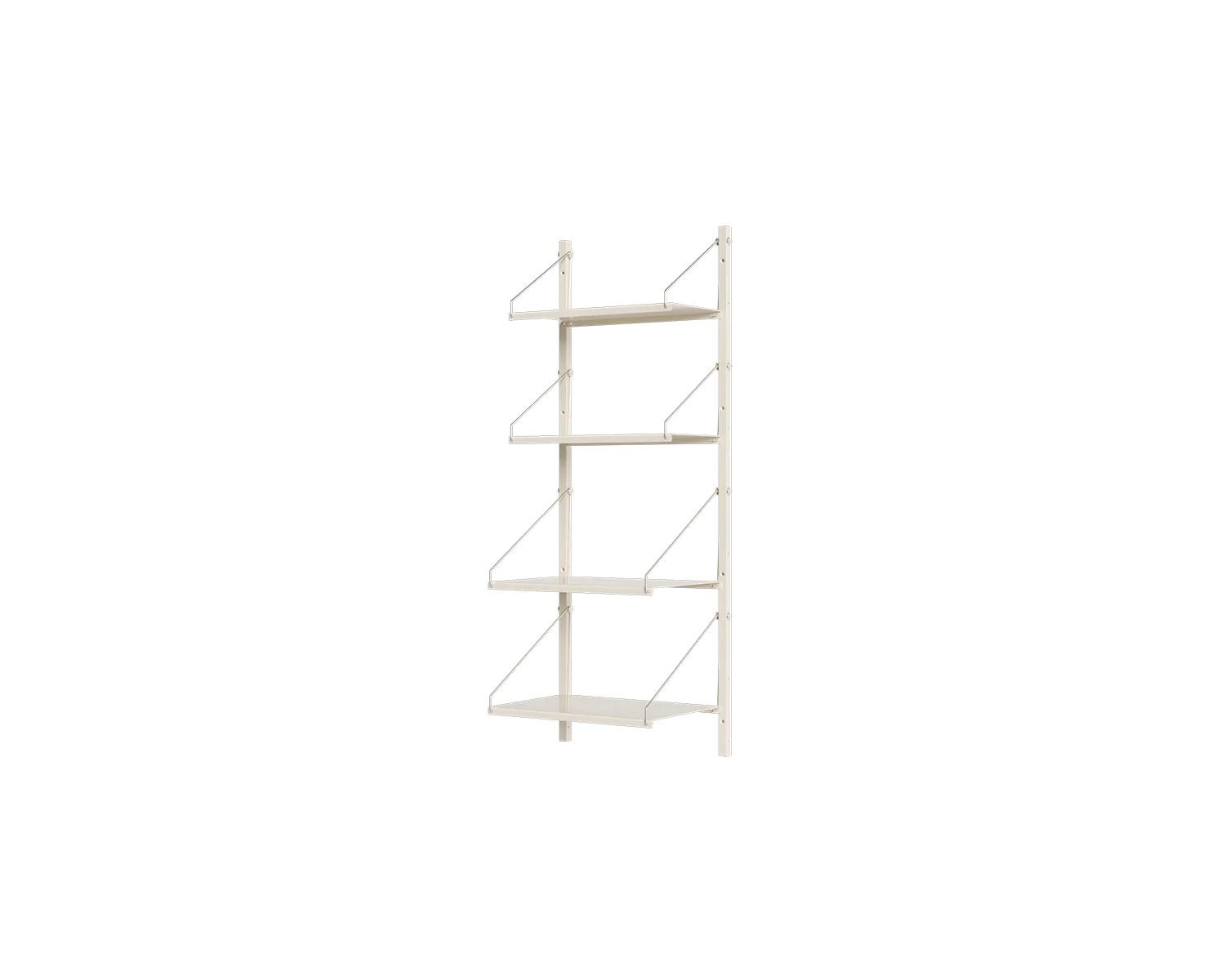 FRAMA - Shelf Library Single Section | Warm White Steel | H108.4 / W40 FRAMA