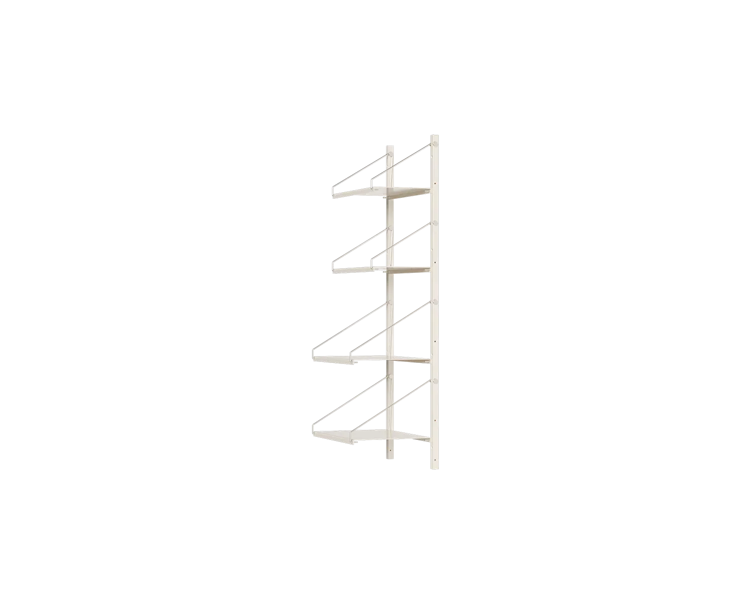 FRAMA - Shelf Library Single Section | Warm White Steel | H108.4 / W40 FRAMA