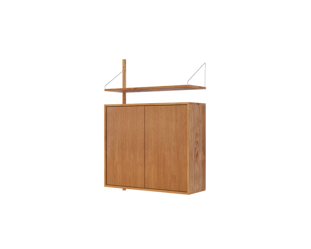 FRAMA - シェルフライブラリー ミディアムキャビネット アドオンセクション | ナチュラルオーク | H114.8 / W80