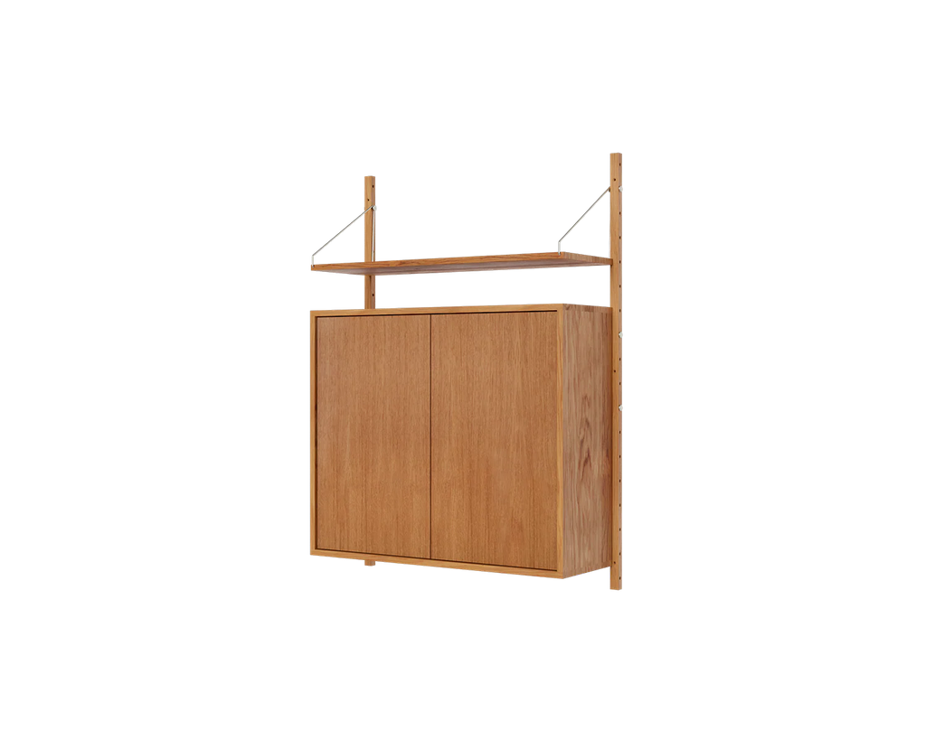 FRAMA - シェルフライブラリー ミディアムキャビネットセクション | ナチュラルオーク | H114.8 / W80