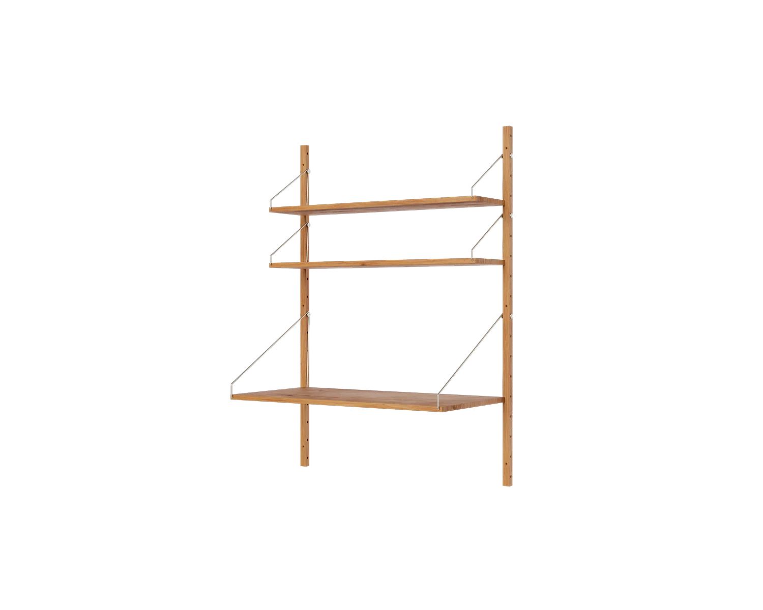 FRAMA - シェルフ ライブラリーデスク セクション | ナチュラルオーク | H114.8 / W80