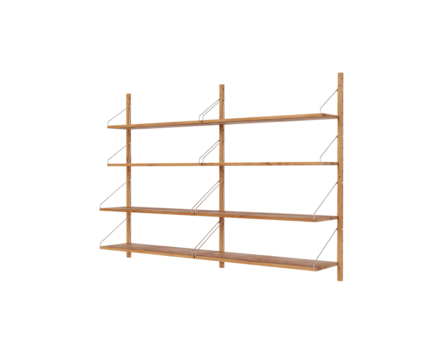 FRAMA - シェルフライブラリー ダブルセクション | ナチュラルオーク | H114.8 / W80
