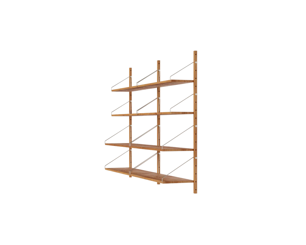 FRAMA - シェルフライブラリー ダブルセクション | ナチュラルオーク | H114.8 / W80