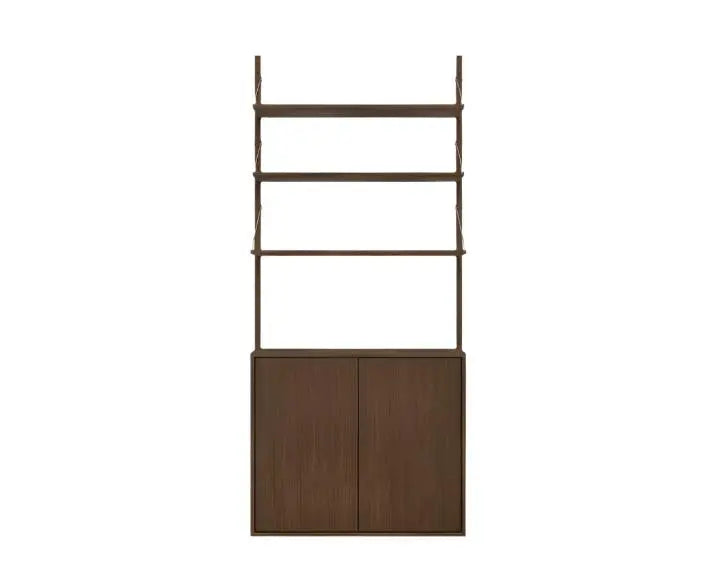 Shelf Library Medium Cabinet Section | Dark Oak | H1852 / W80 Frama