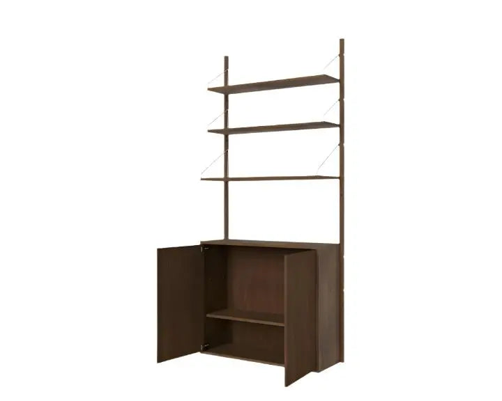 Shelf Library Medium Cabinet Section | Dark Oak | H1852 / W80 Frama