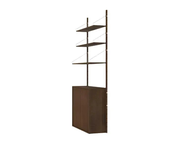 Shelf Library Medium Cabinet Section | Dark Oak | H1852 / W80 Frama