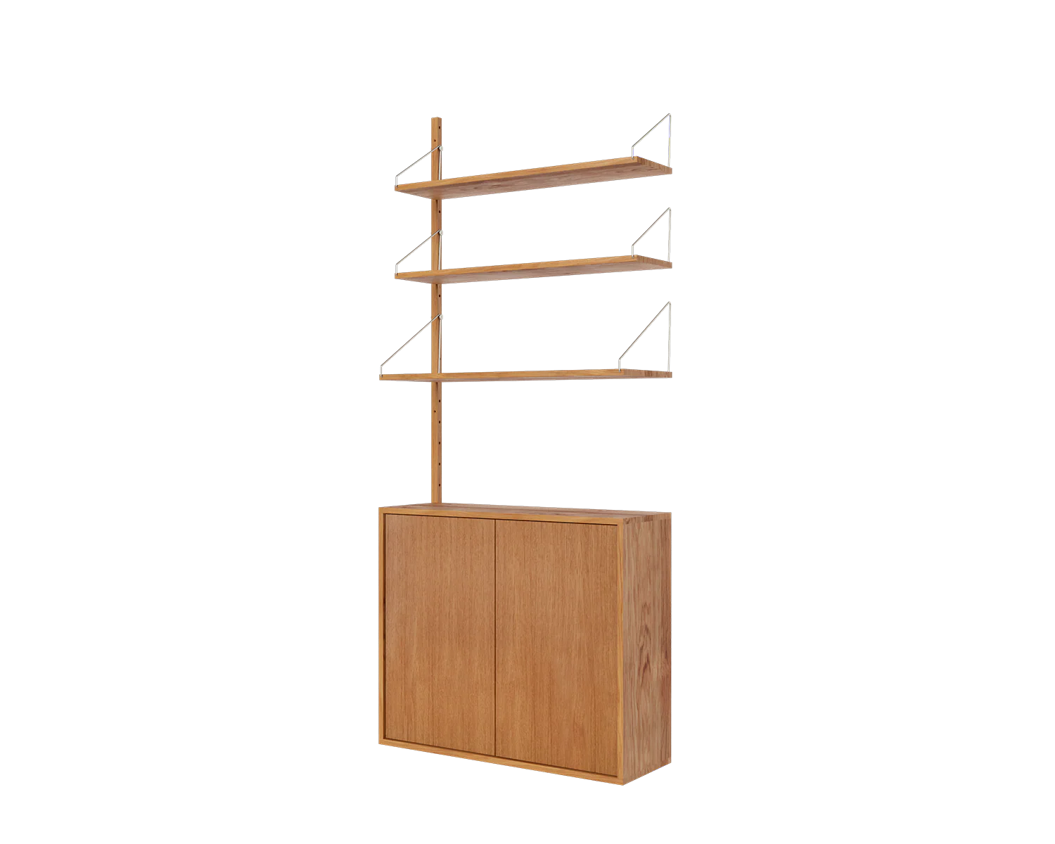 FRAMA - シェルフライブラリー ミディアムキャビネット アドオンセクション | ナチュラルオーク | H185.2 / W80