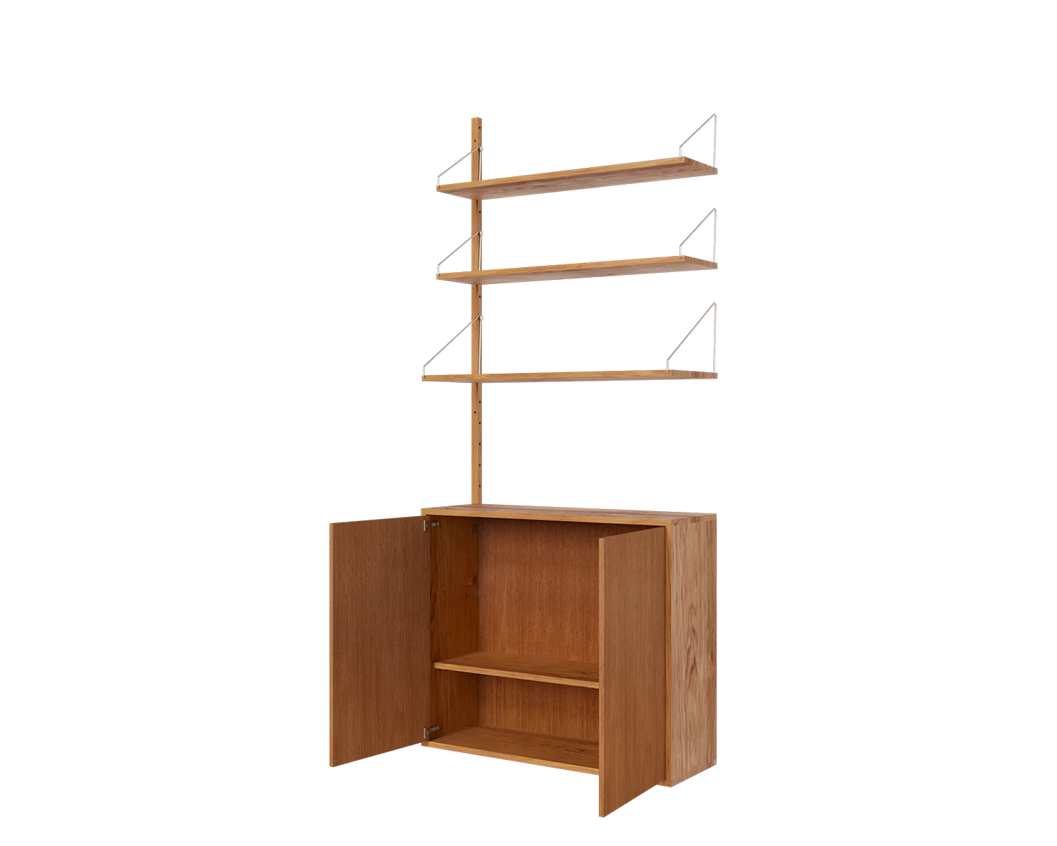 FRAMA - シェルフライブラリー ミディアムキャビネット アドオンセクション | ナチュラルオーク | H185.2 / W80