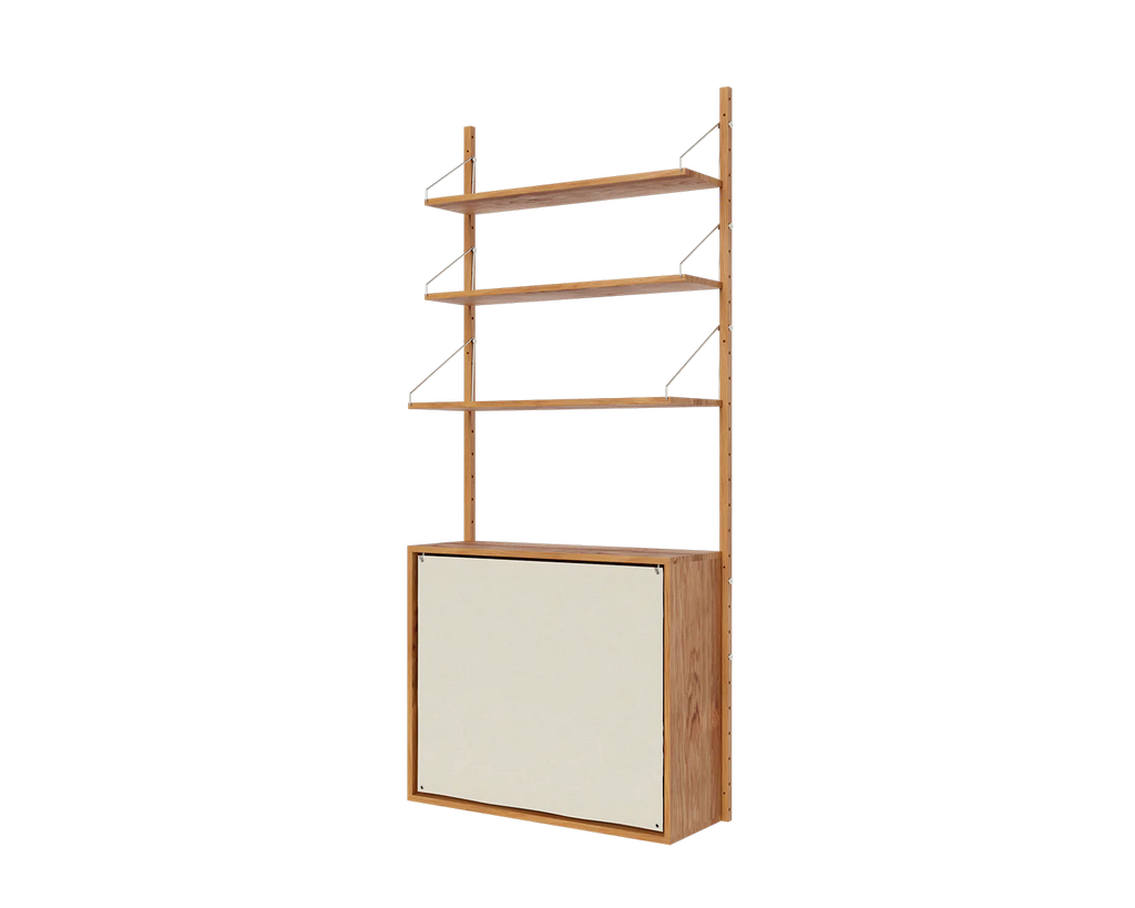 FRAMA - シェルフライブラリー キャンバスキャビネットセクション | ナチュラルオーク / キャンバス | H185.2 / W80