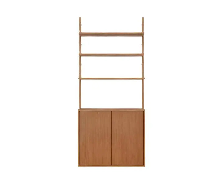 Shelf Library Medium Cabinet Section | Natural Oak | H1852 / W80 Frama