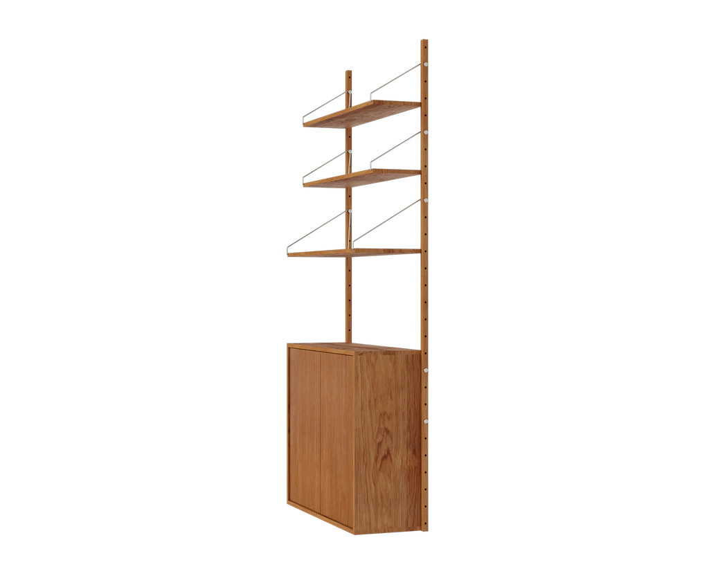 FRAMA - シェルフライブラリー ミディアムキャビネットセクション | ナチュラルオーク | H185.2 / W80