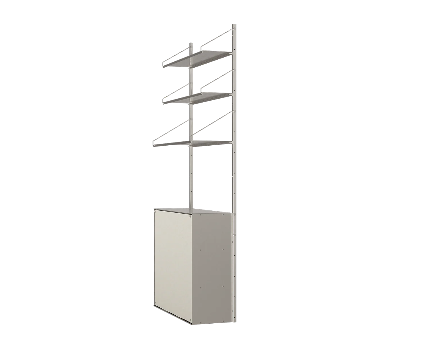 FRAMA - シェルフライブラリー キャンバスキャビネットセクション | ステンレススチール / キャンバス | H185.2 / W80 