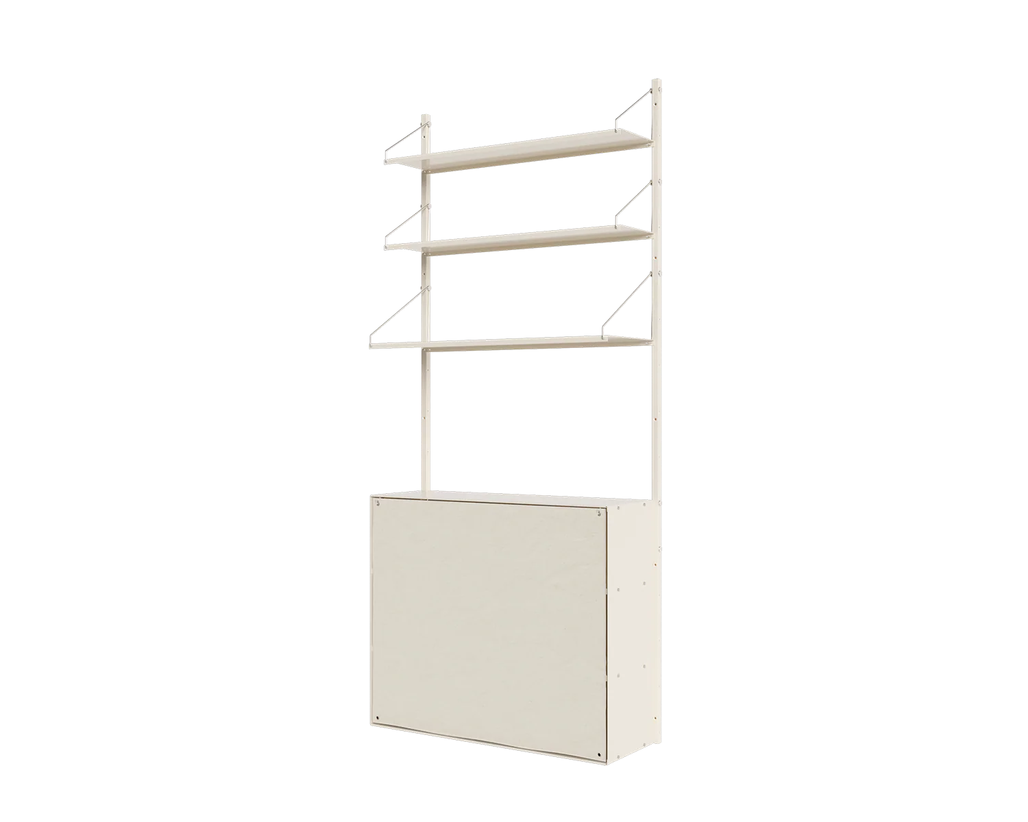 FRAMA - シェルフライブラリー キャンバスキャビネットセクション | ウォームホワイトスチール / キャンバス | H185.2 / W80 