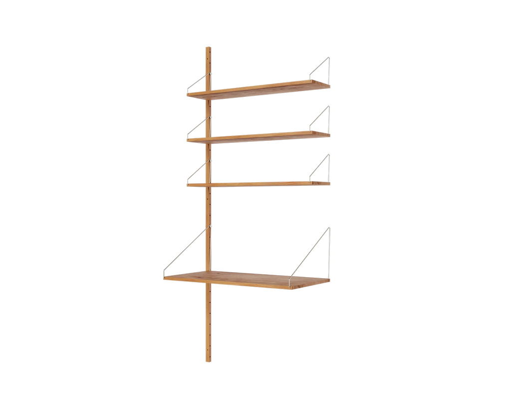 FRAMA - シェルフライブラリー アドオンデスクセクション | ナチュラルオーク | H185.2 / W80