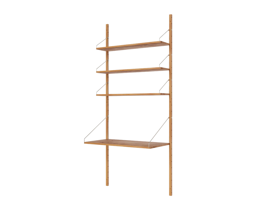 FRAMA - シェルフ ライブラリー デスク セクション | ナチュラルオーク | H185.2 / W80