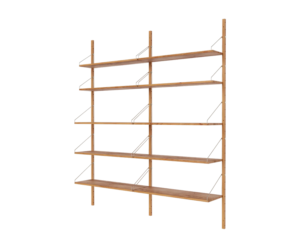 FRAMA - シェルフライブラリー ダブルセクション | ナチュラルオーク | H185.2 / W80