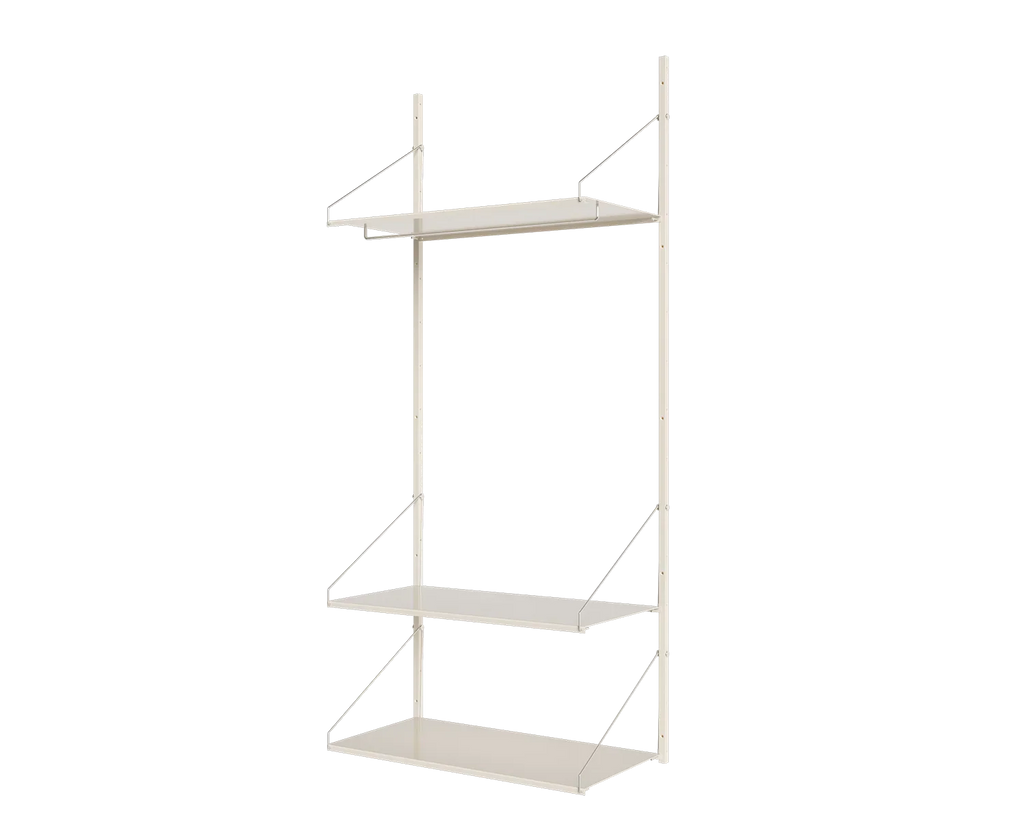 FRAMA - Shelf Library Hanger Section | Warm White Steel | H185.2 / W80 FRAMA
