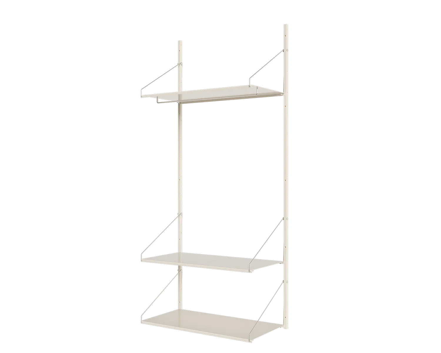 FRAMA - Shelf Library Hanger Section | Warm White Steel | H185.2 / W80 FRAMA
