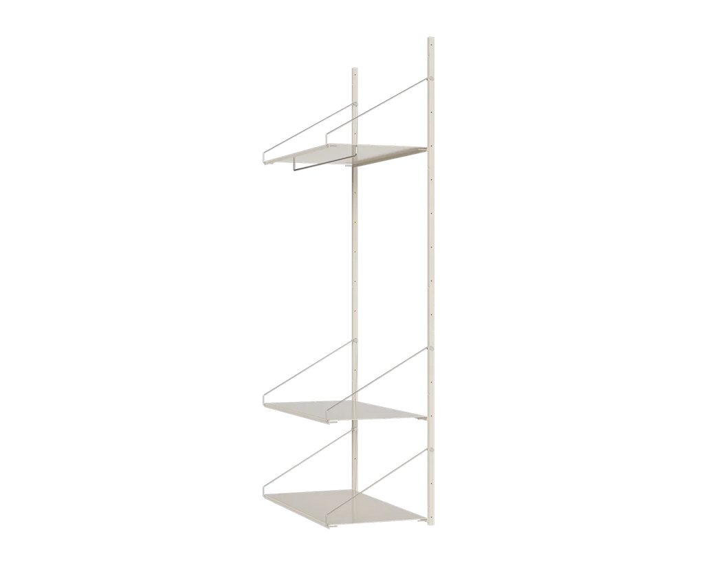 FRAMA - Shelf Library Hanger Section | Warm White Steel | H185.2 / W80 FRAMA