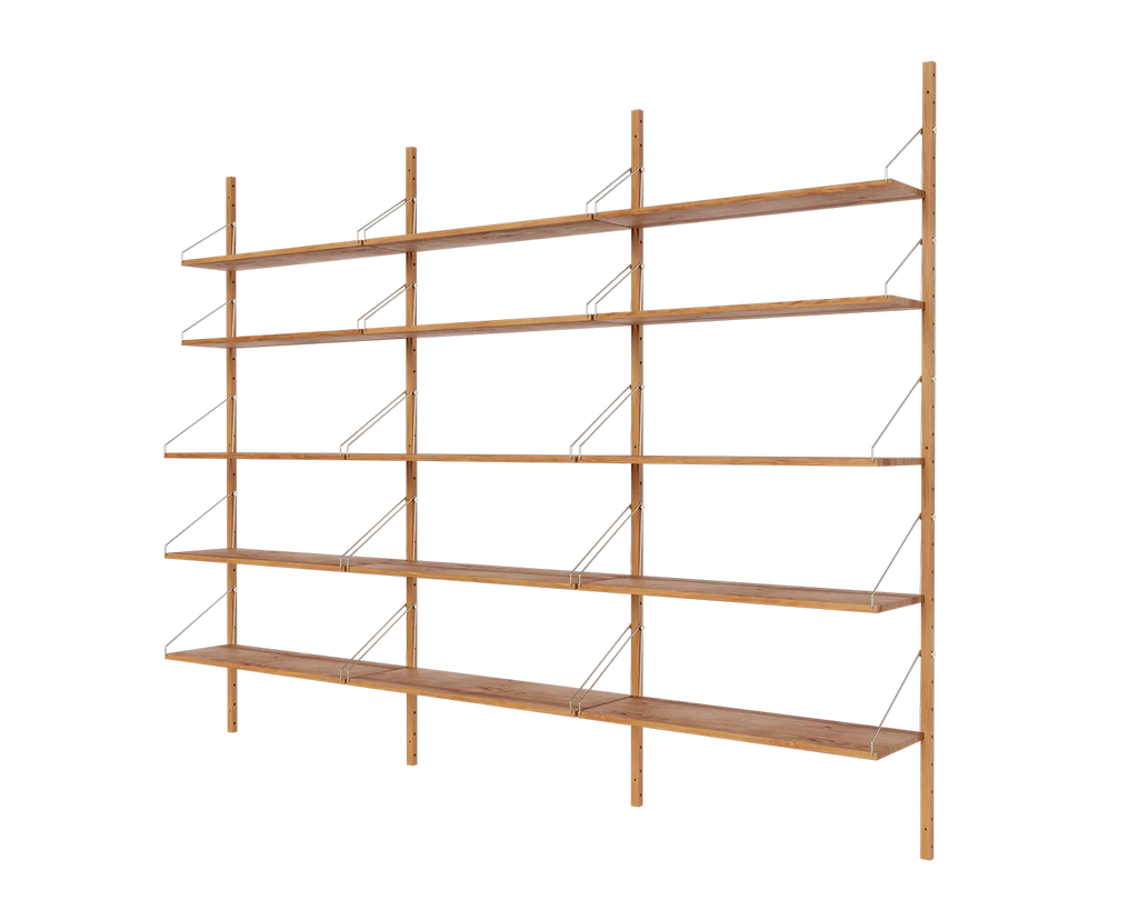 FRAMA - シェルフライブラリー トリプルセクション | ナチュラルオーク | H185.2 / W80