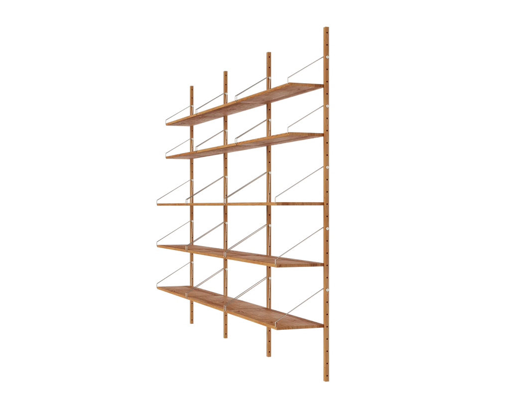 FRAMA - シェルフライブラリー トリプルセクション | ナチュラルオーク | H185.2 / W80