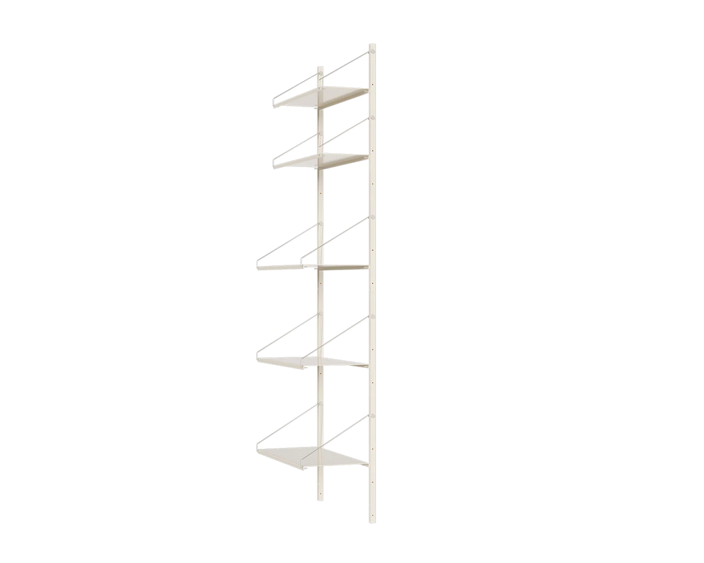 FRAMA - シェルフライブラリー シングルセクション | ウォームホワイトスチール | H185.2 / W60