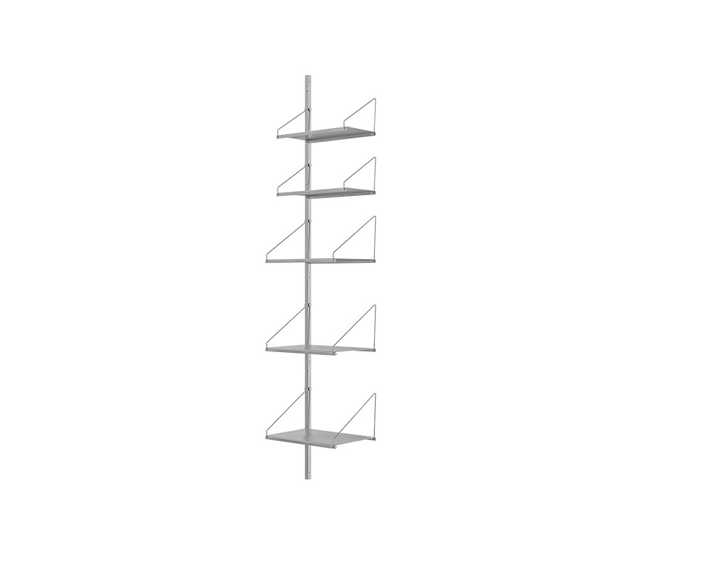 FRAMA - Shelf Library Add-on Section | Stainless Steel | H185.2 / W40 FRAMA
