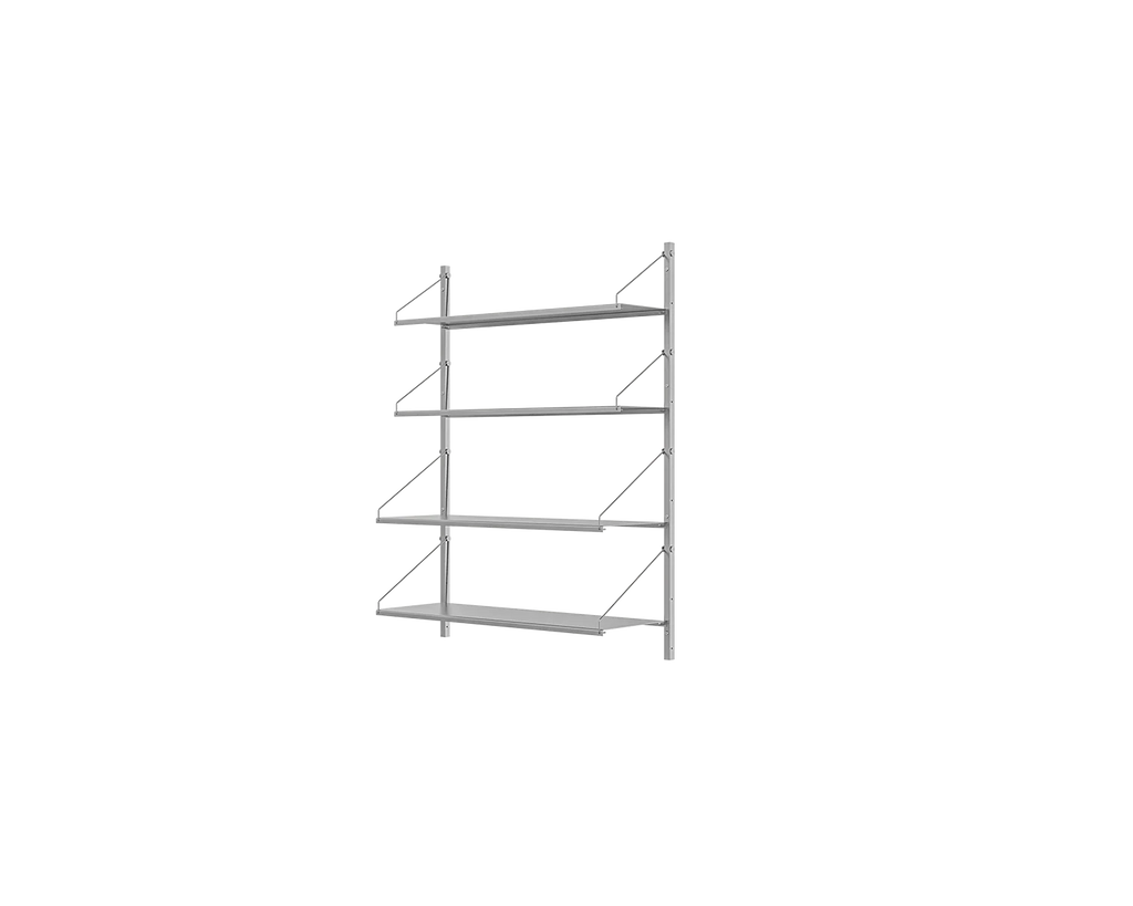 FRAMA - シェルフライブラリ シングルセクション | ステンレススチール | H108.4 / W80