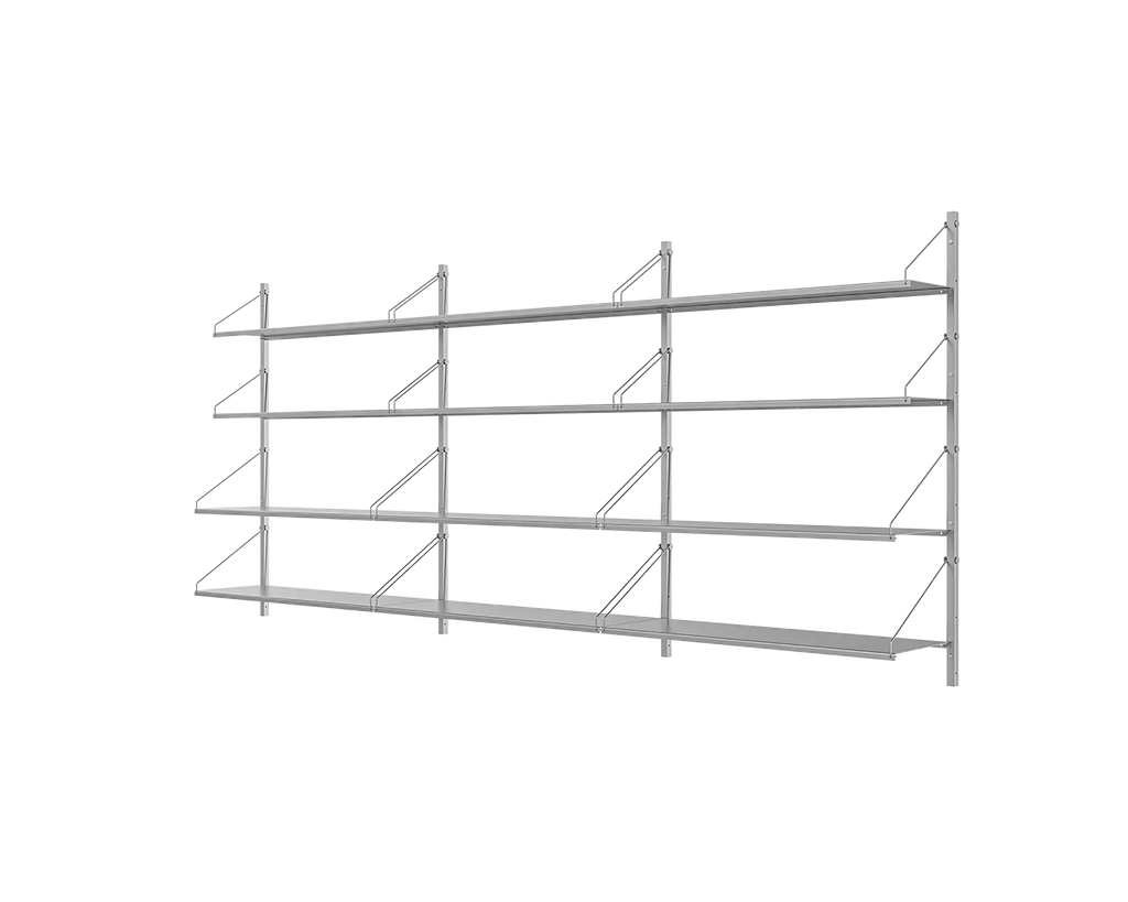 FRAMA - シェルフライブラリー トリプルセクション | ステンレススチール | H108.4 / W80