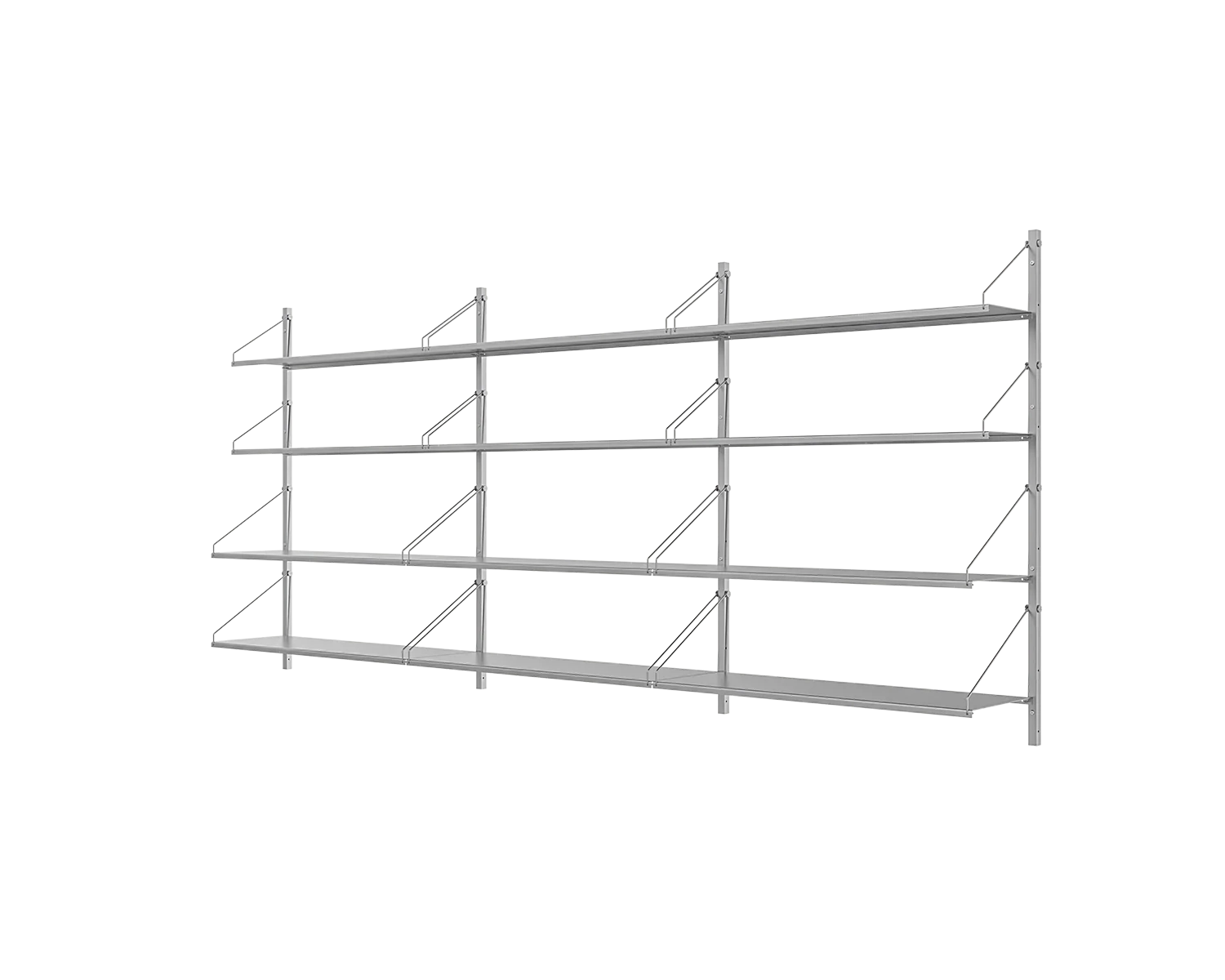 FRAMA - シェルフライブラリー トリプルセクション | ステンレススチール | H108.4 / W80