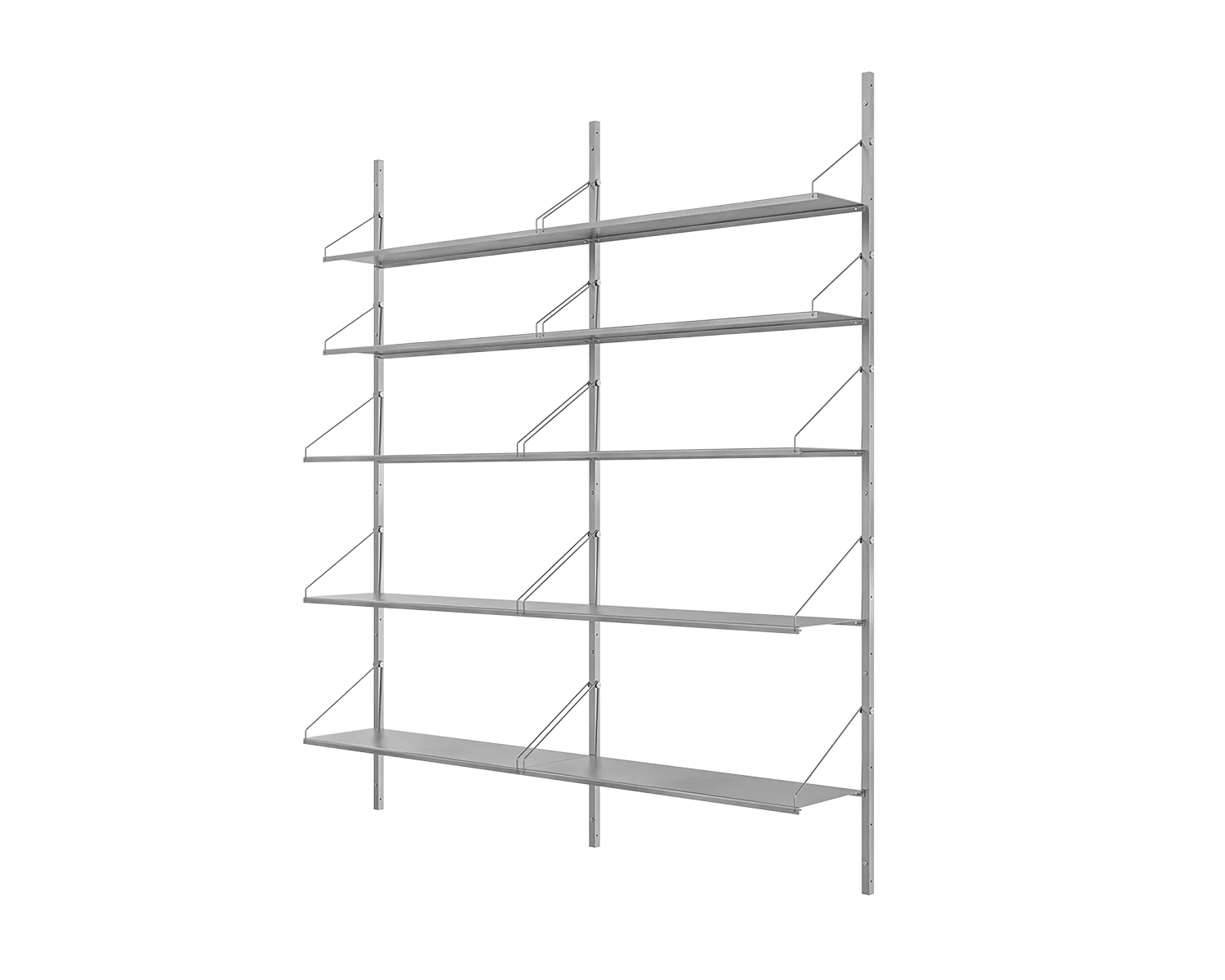 FRAMA - シェルフライブラリー ダブルセクション | ステンレススチール | H185.2 / W80