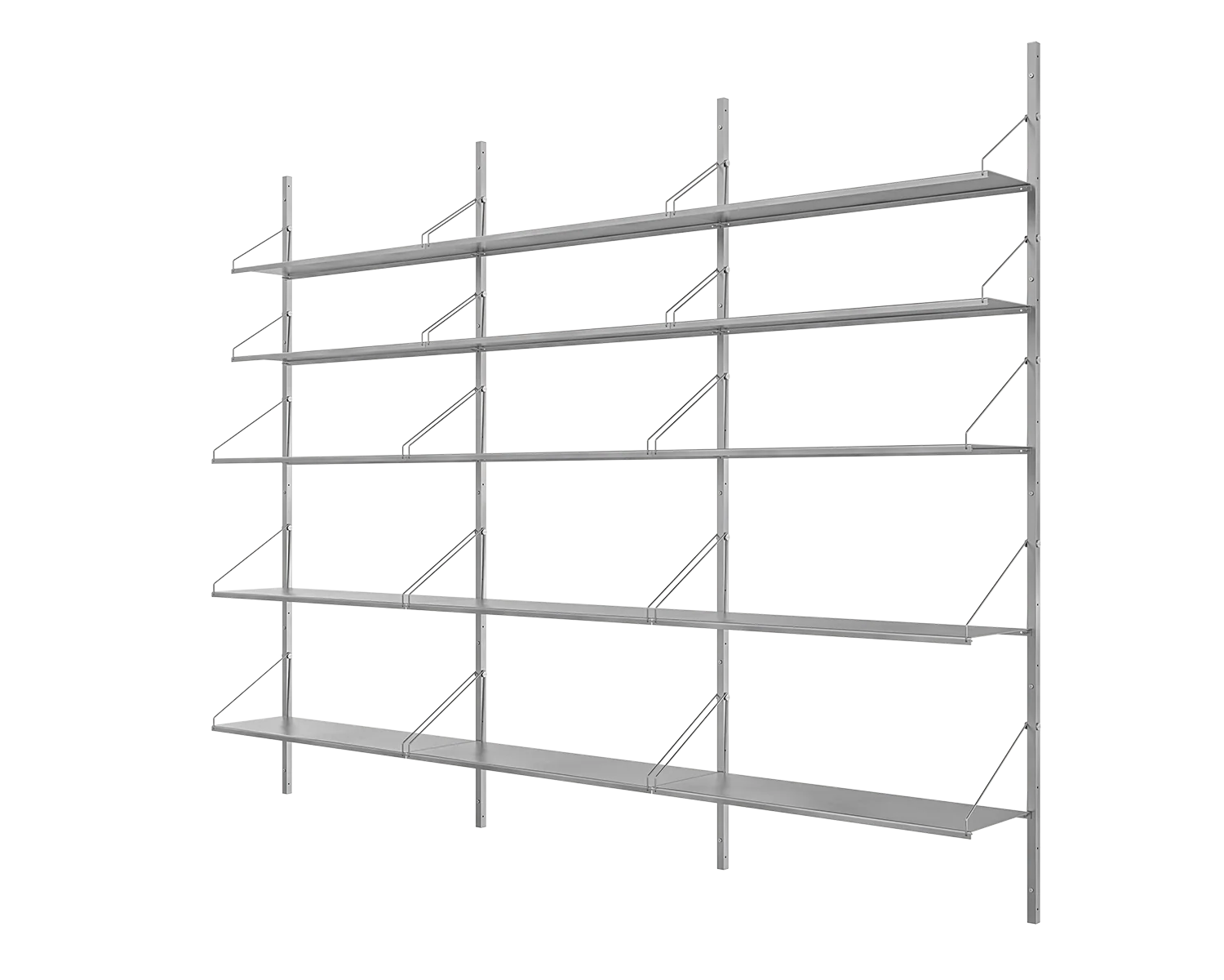 FRAMA - シェルフライブラリー トリプルセクション | ステンレススチール | H185.2 / W80