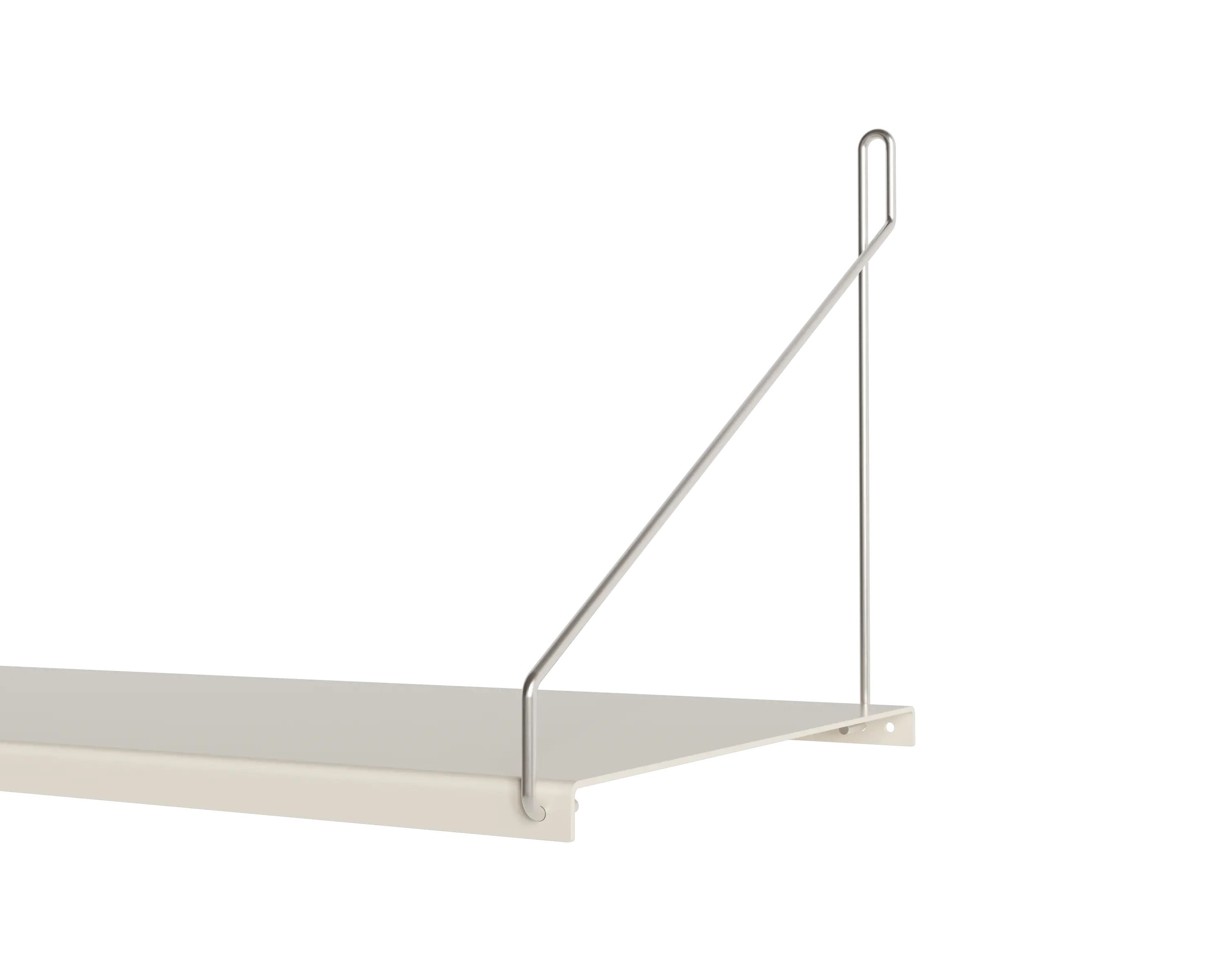 FRAMA - Single Shelf | Warm White Steel | D27 / W80 FRAMA