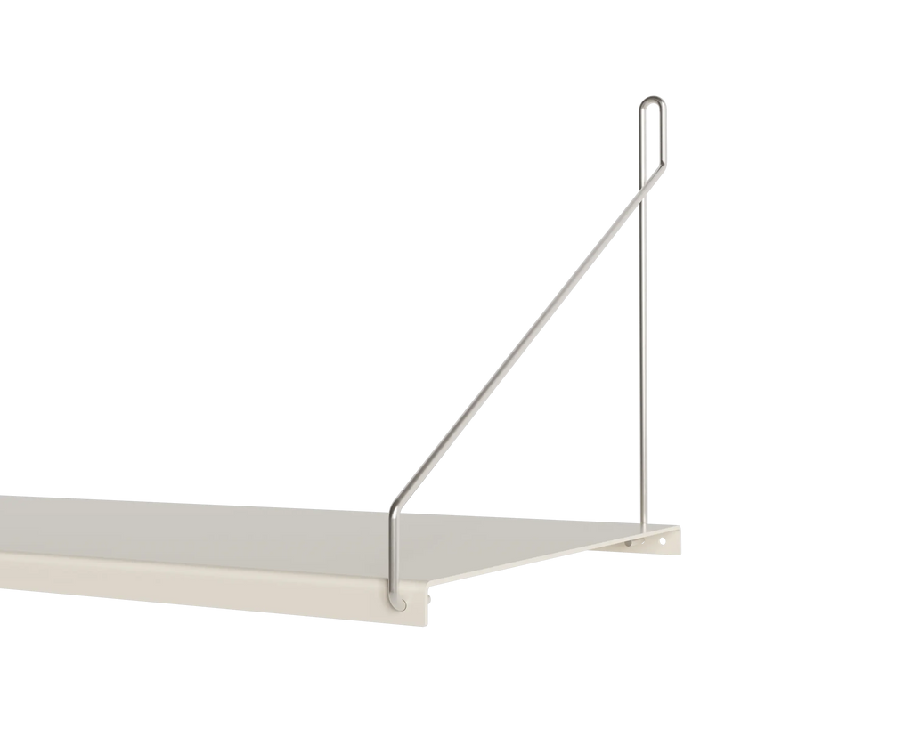 FRAMA - Single Shelf | Warm White Steel | D27 / W40 FRAMA