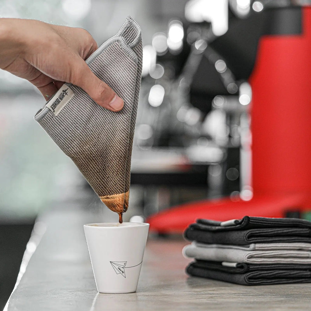 MHW-3BOMBER Square Towel Barista Microfiber Towel 28 x 28 cm Set of 4 MHW-3BOMBER