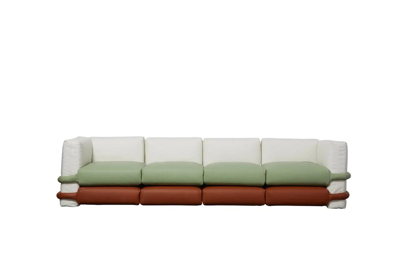 Muller Van Severen - Pillow Sofa in Leather BD Barcelona