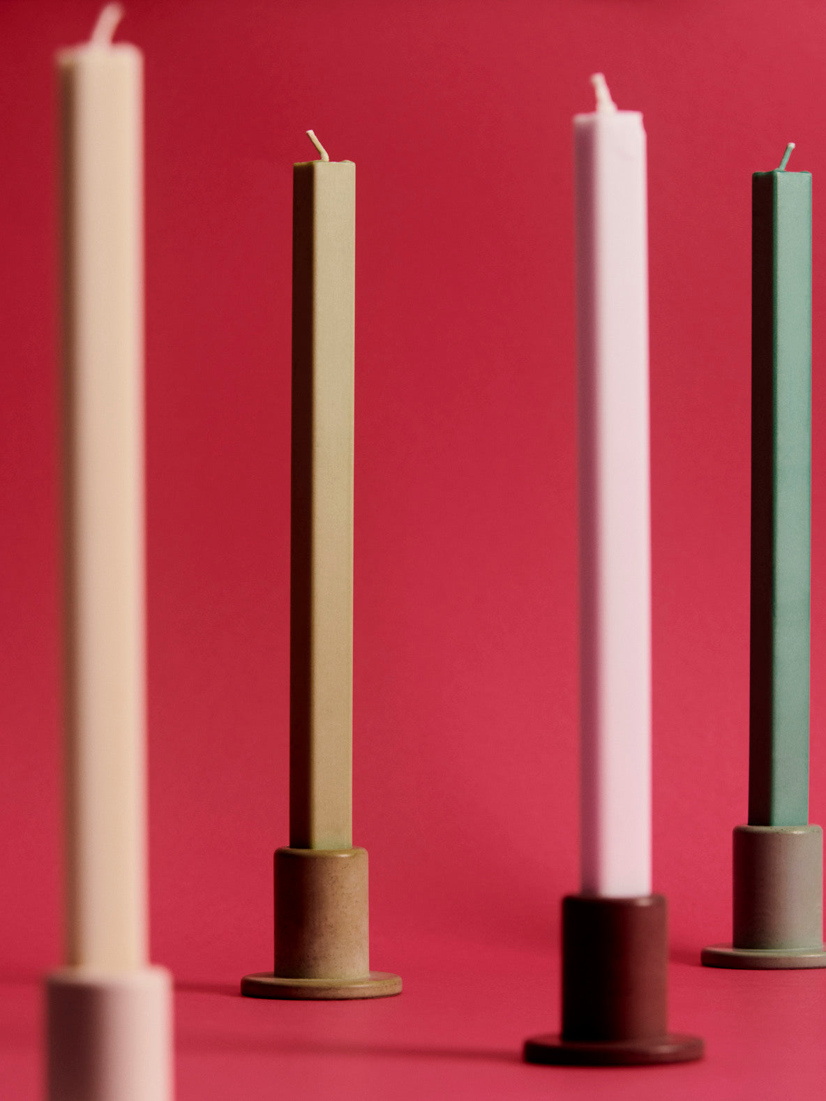 Hexagon Candle Set of 4 HAY