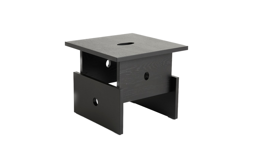 Wood Box Coffee Table - Black Water-Based Lacquered Oak HAY