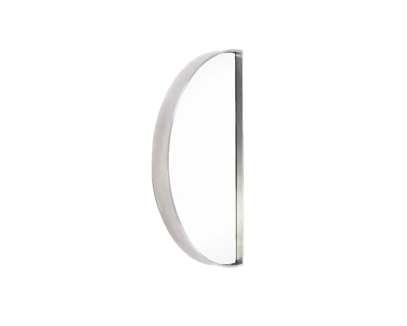 Recess Mirror | Aluminum | Large Semi Circle Frama