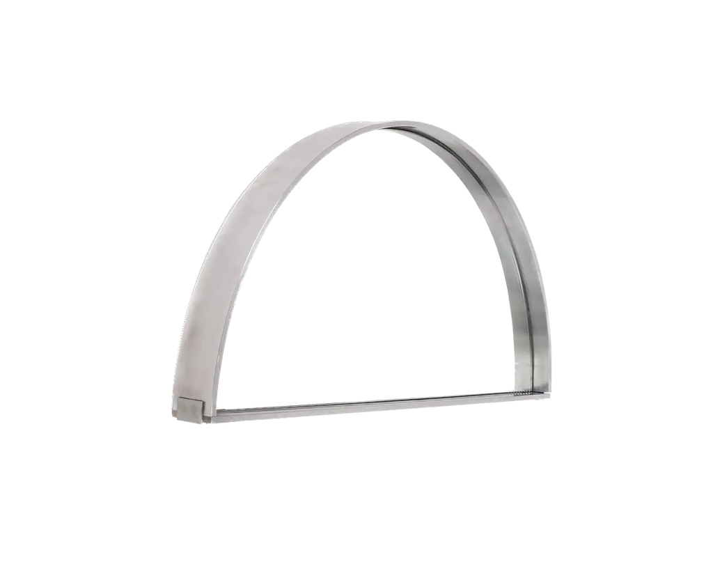 Recess Mirror | Aluminum | Large Semi Circle Frama