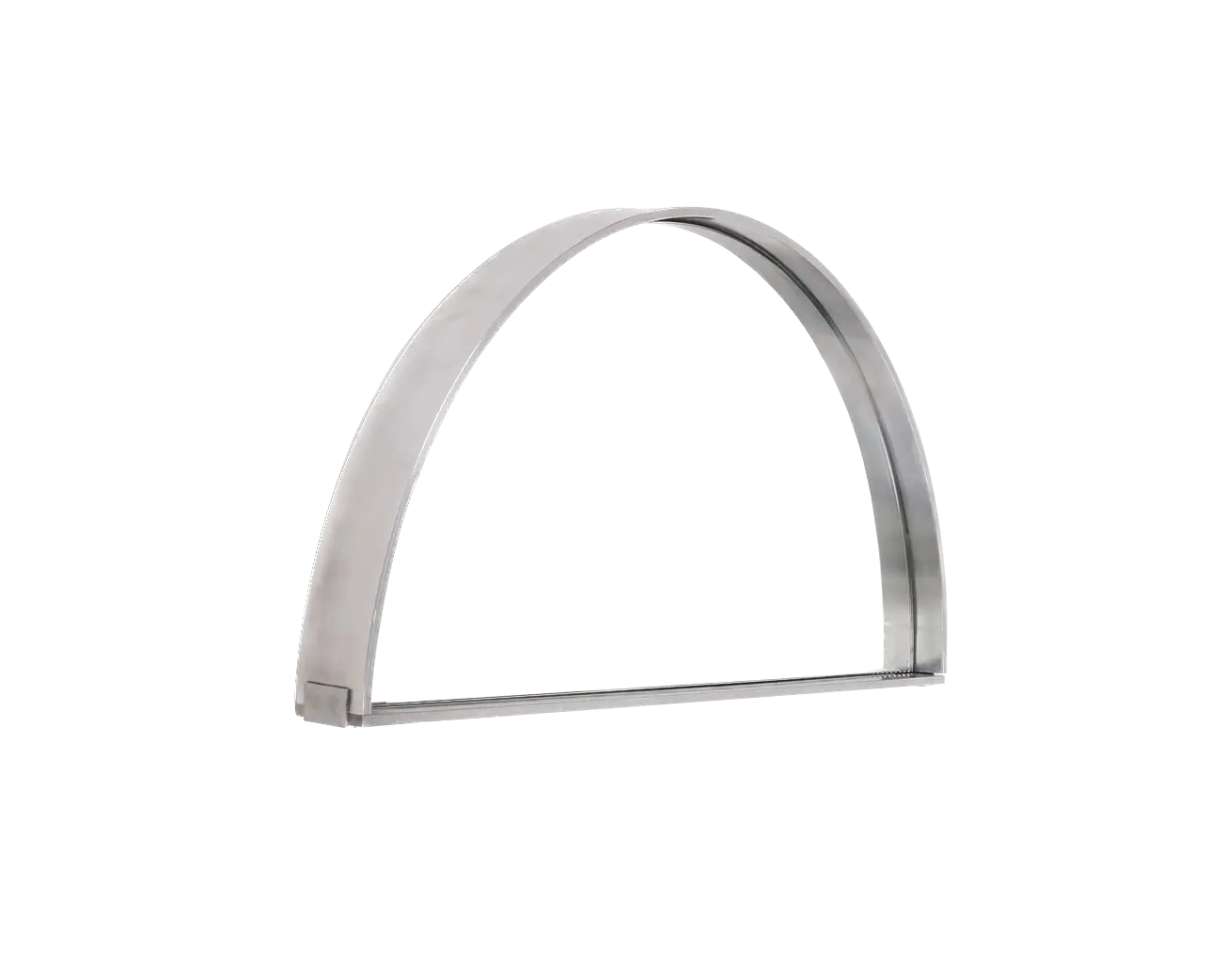 Recess Mirror | Aluminum | Large Semi Circle Frama